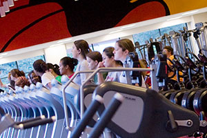Treadmills at Rec Center